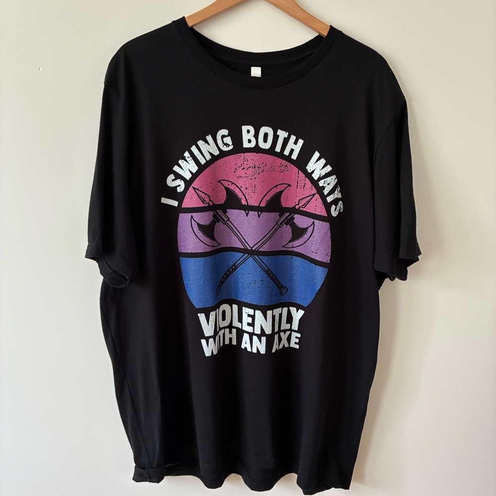 NWOT Bi Pride Cotton T-Shirt 3XL